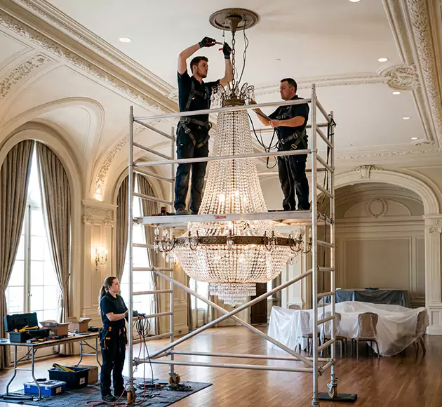 Professional Chandelier Installation: Your Local Fixture Team in Peachtree Corners, GA